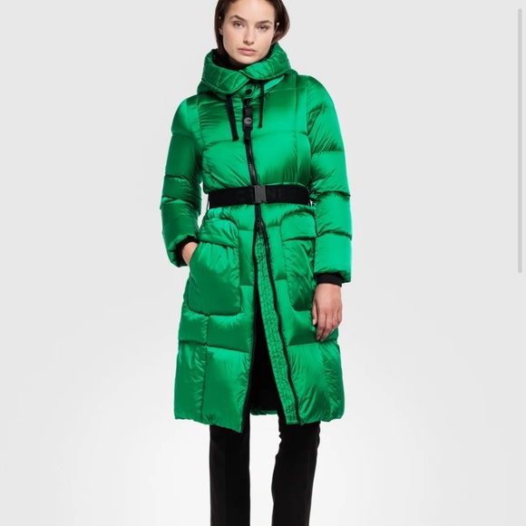 Creenstone Jackets & Blazers - Jade Green CREENSTONE long puffer